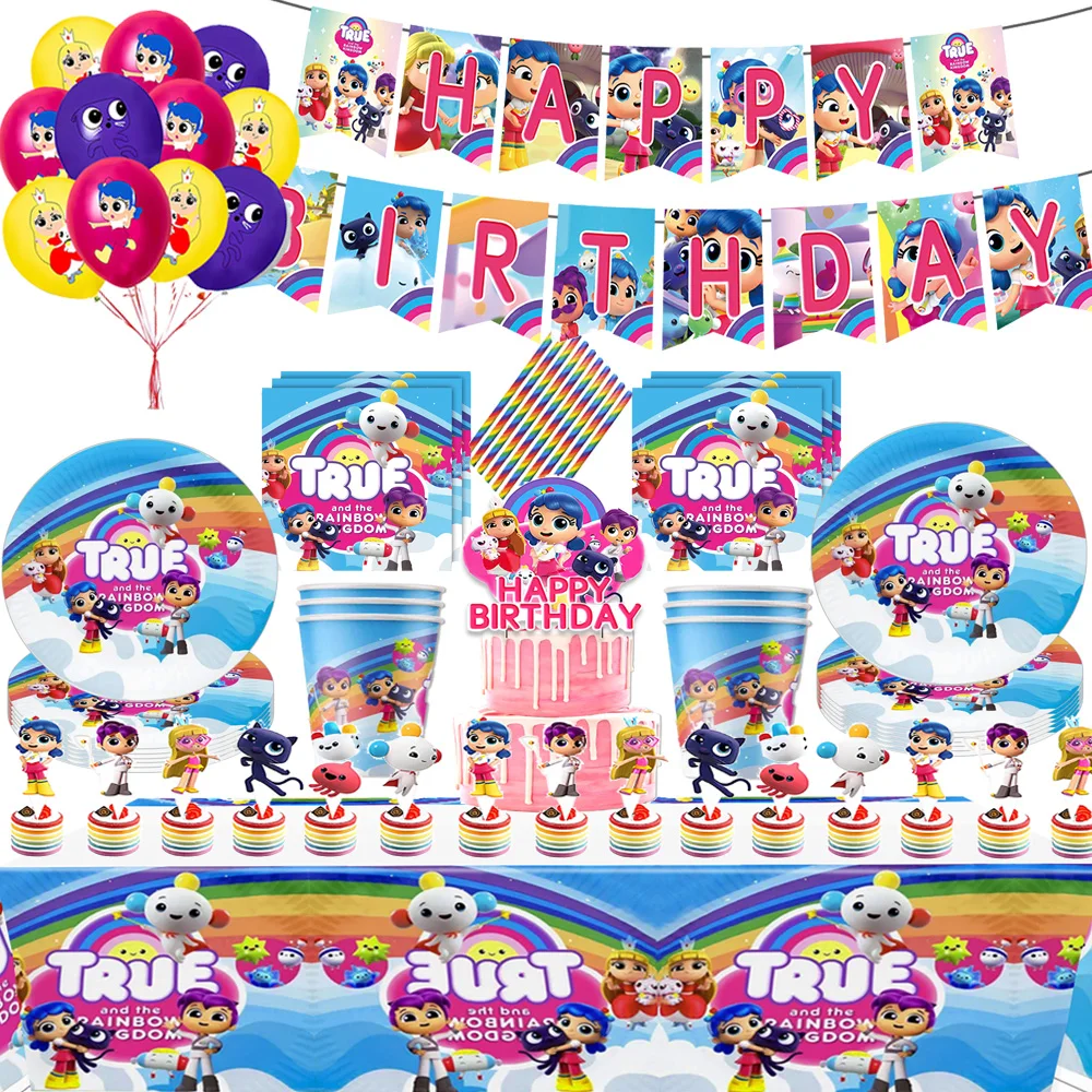 True Rainbow Kingdom Party Supplies Disposable Tableware Plates Balloon Cake Topper Kids For Boy Girl Favor Birthday Party Decor
True Rainbow Kingdom Party Supplies Disposable Tableware Plates Balloon Cake Topper Kids For Boy Girl Favor Birthday Party Decor