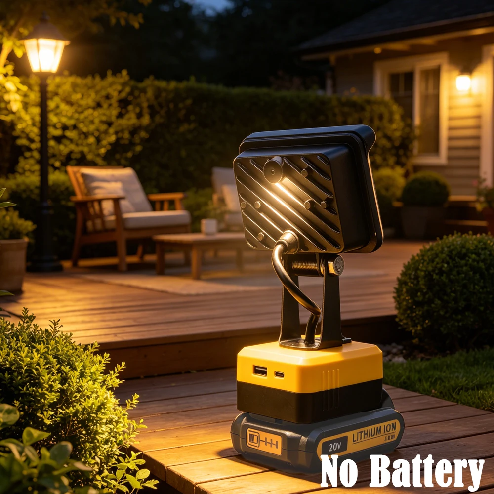 Wireless LED Work Light for DeWalt/Milwaukee/Makita 18V Lithium Battery Portable Outdoor Lamp Work Emergency Light (No Battery)
Wireless LED Work Light for DeWalt/Milwaukee/Makita 18V Lithium Battery Portable Outdoor Lamp Work Emergency Light (No Battery)