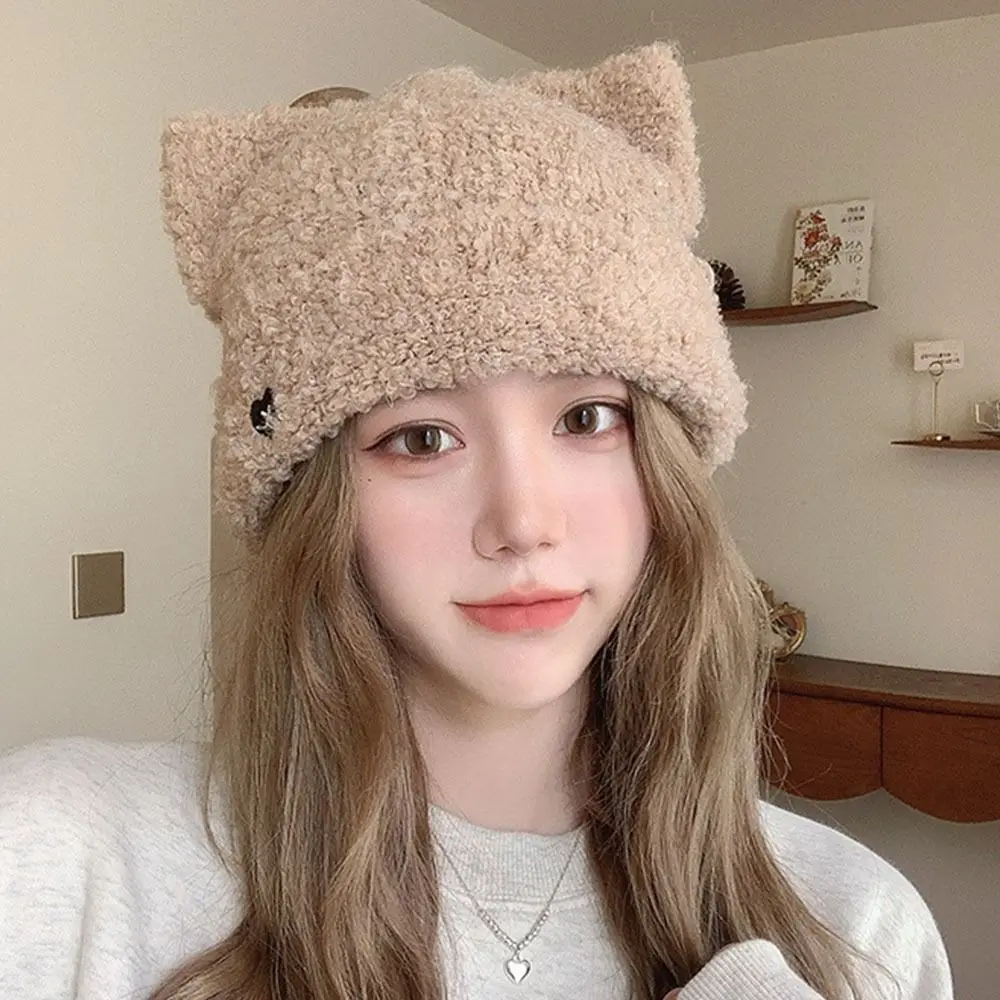 Winter Cute Cat Ear Beanie Hat Warm Cold-proof Pullover Hats Plush Fluffy Ear Protection Cap for Women
Winter Cute Cat Ear Beanie Hat Warm Cold-proof Pullover Hats Plush Fluffy Ear Protection Cap for Women