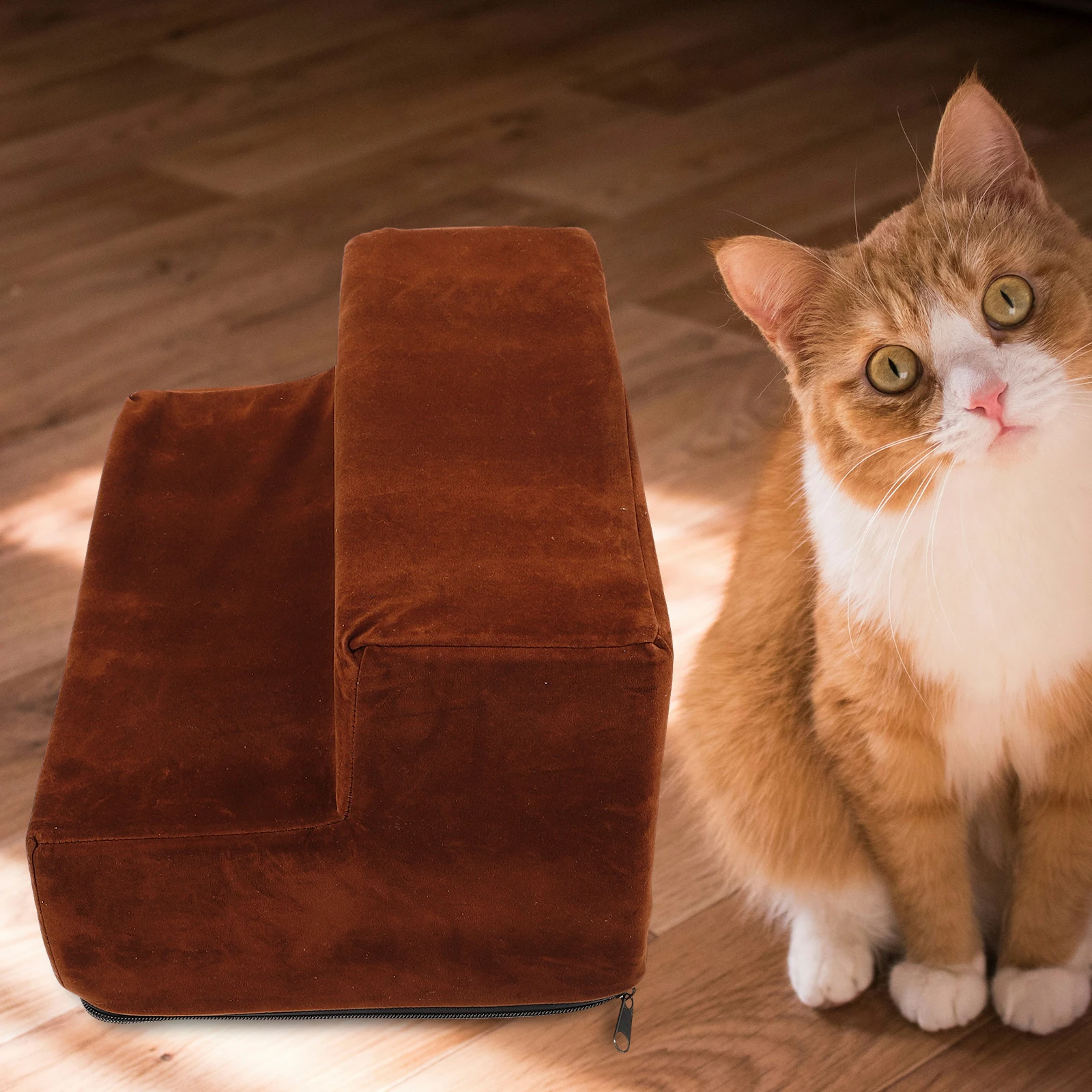 Pet Stairs Dog Cat Steps 2 Layers Deep Brown Small Size Non slip Safety Ladder Climbing Cloth Puppy Bed Ramp Portable Pet
Pet Stairs Dog Cat Steps 2 Layers Deep Brown Small Size Non slip Safety Ladder Climbing Cloth Puppy Bed Ramp Portable Pet