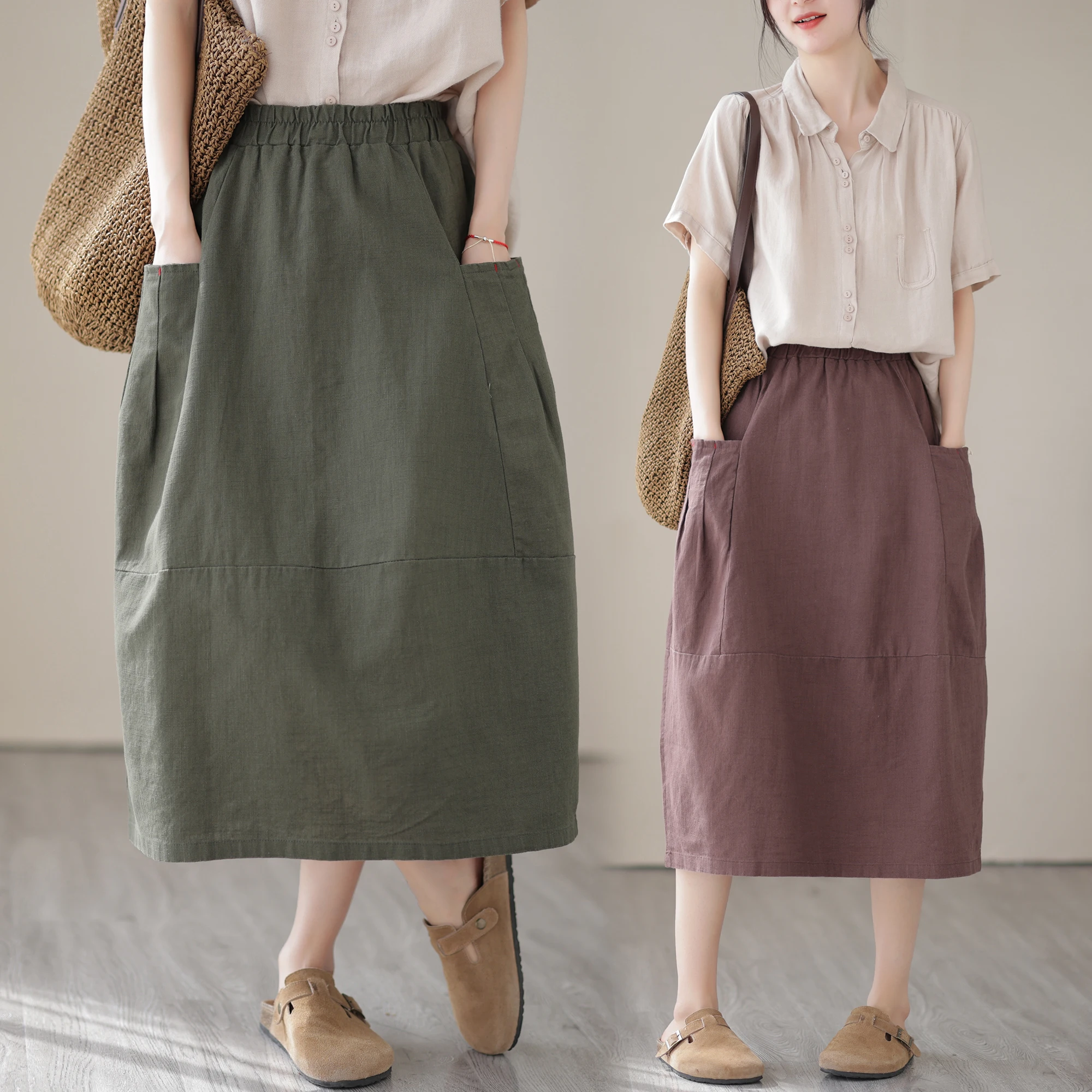 High Waist Asymmetrical Slit A-Line Skirt Women's Summer Faion plus Size Artistic Long Skirts Wide Leg Par Dres
High Waist Asymmetrical Slit A-Line Skirt Women's Summer Faion plus Size Artistic Long Skirts Wide Leg Par Dres