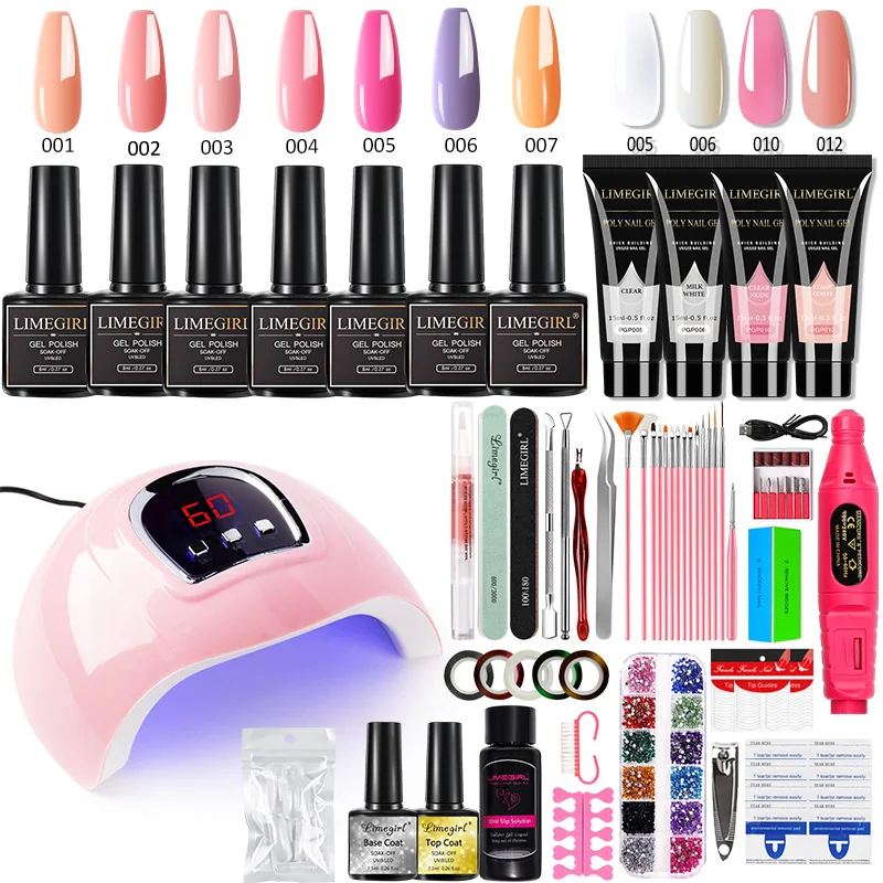 Nail Gel Polish Set 8ML Glitter Art Gel & 15ML Quick Building UV/LED Gel for Manicure Extension Art with Nails Lamp & Drill Tool
Nail Gel Polish Set 8ML Glitter Art Gel & 15ML Quick Building UV/LED Gel for Manicure Extension Art with Nails Lamp & Drill Tool