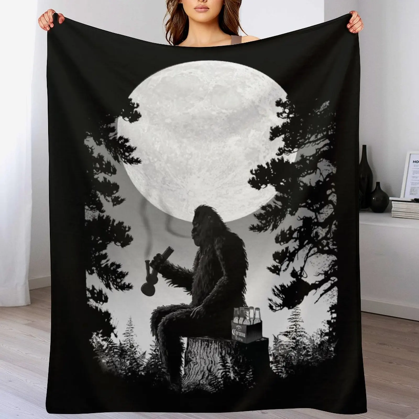 Bigfoot Chillaxin in the Forest Throw Blanket All Weather Soft Throw Blanket for Sofa
Bigfoot Chillaxin in the Forest Throw Blanket All Weather Soft Throw Blanket for Sofa