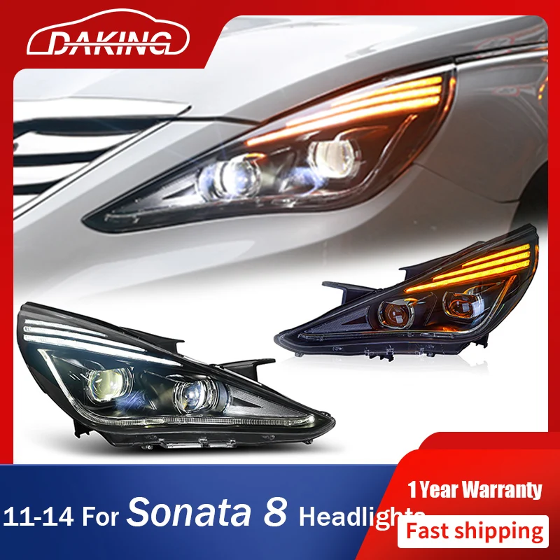 Car Styling Headlights for Hyundai Sonata 8th Gen 2011-2014 LED DRL Blue Start Animation Light All LED Projector Lens Head Lamps
Car Styling Headlights for Hyundai Sonata 8th Gen 2011-2014 LED DRL Blue Start Animation Light All LED Projector Lens Head Lamps