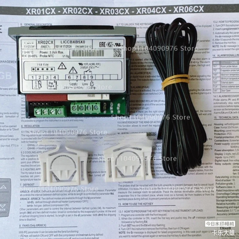 Thermostat DIXELL XR02CX-5N0C1 220 volts Single relay
Thermostat DIXELL XR02CX-5N0C1 220 volts Single relay