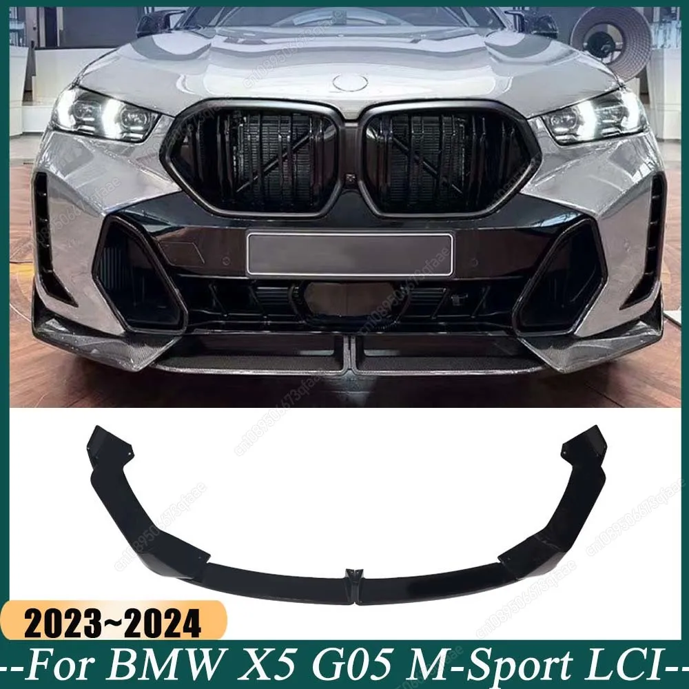 4PCS Car Front Bumper Spoiler Lip Splitter Diffuser Body Kits For BMW X5 G05 M-Sport LCI 30d 40i 40d 50e M60i 2023-2024 Tuning
4PCS Car Front Bumper Spoiler Lip Splitter Diffuser Body Kits For BMW X5 G05 M-Sport LCI 30d 40i 40d 50e M60i 2023-2024 Tuning