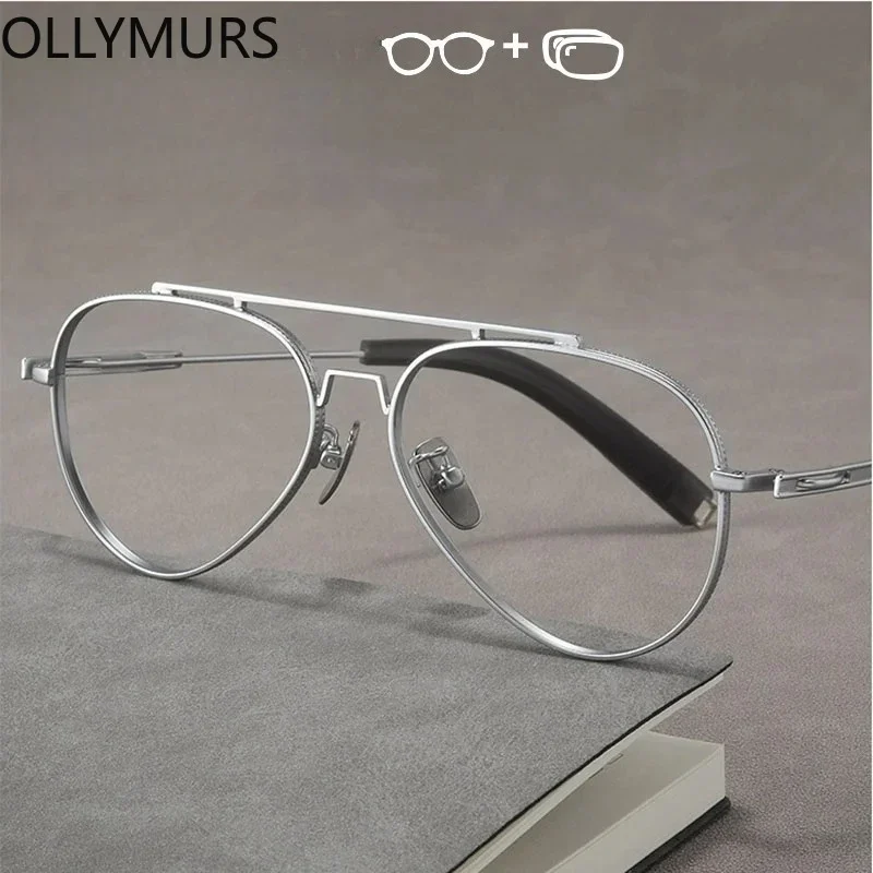 Очки OLLYMURS в стиле пилота для мужчин: для коррекции близорукости, дальнозоркости, мультифокальные, титановая оправа, оптические, с диоптриями
Очки OLLYMURS в стиле пилота для мужчин: для коррекции близорукости, дальнозоркости, мультифокальные, титановая оправа, оптические, с диоптриями