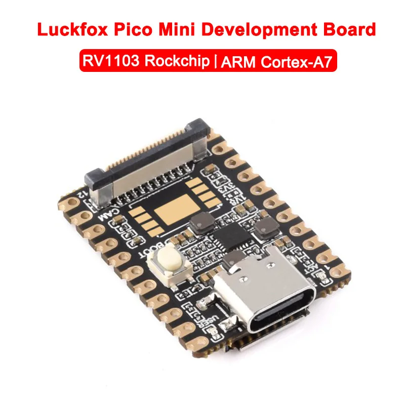 Luckfox Pico Mini RV1103 Linux Micro Development Board ARM Cortex-A7/RISC-V MCU/NPU/ISP Processors Better Than Raspberry Pi Pico
Luckfox Pico Mini RV1103 Linux Micro Development Board ARM Cortex-A7/RISC-V MCU/NPU/ISP Processors Better Than Raspberry Pi Pico
