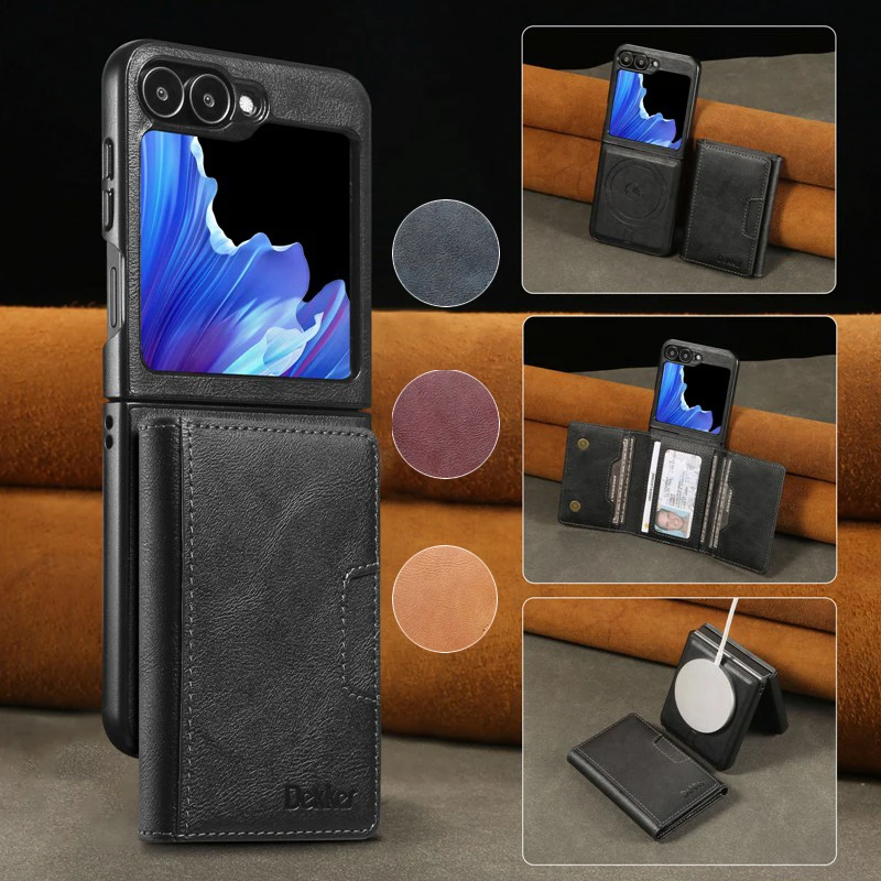 Detachable Magnetic Flip Wallet Card Cover With Back Cover For Samsung Galaxy Z Flip 6/Z Flip 5/Z Flip 4 Phone Case
Detachable Magnetic Flip Wallet Card Cover With Back Cover For Samsung Galaxy Z Flip 6/Z Flip 5/Z Flip 4 Phone Case