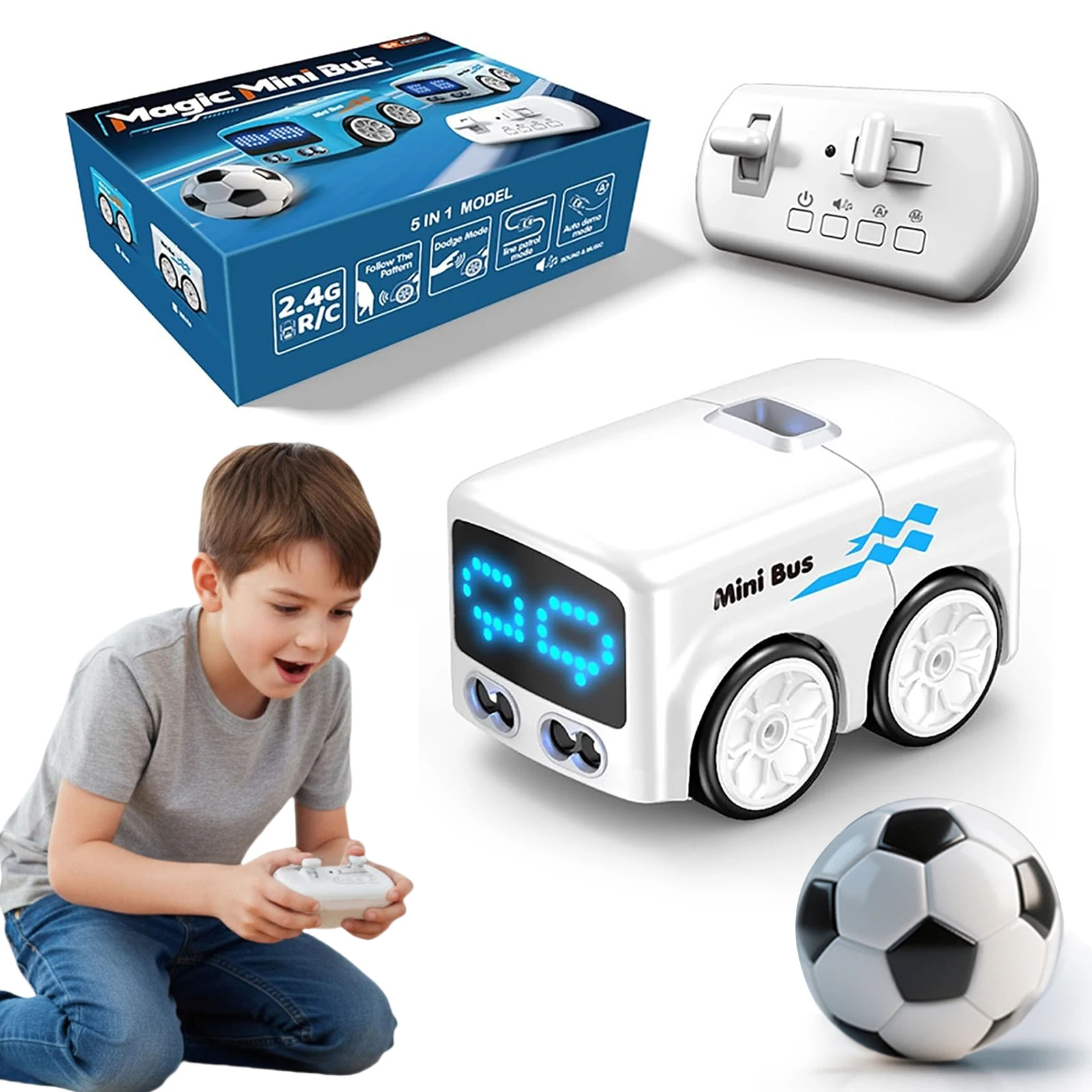 Магический мини-автобус на радиоуправлении: умный электромобиль с управлением жестами, функцией следования, анимацией и эффектами, игрушка-транспорт
Магический мини-автобус на радиоуправлении: умный электромобиль с управлением жестами, функцией следования, анимацией и эффектами, игрушка-транспорт
