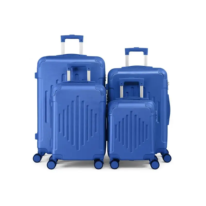 Набор чемоданов из 4 предметов с ромбовидным узором и усиленными углами, темно-синий цвет
Набор чемоданов из 4 предметов с ромбовидным узором и усиленными углами, темно-синий цвет