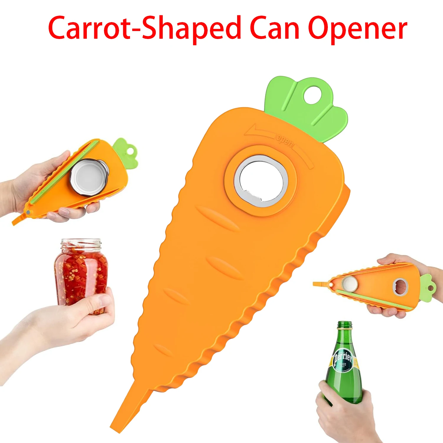 Soda Beverage Opener Set Carrot Design Stainless Steel Easy to Open Bottles Cans for Bars
Soda Beverage Opener Set Carrot Design Stainless Steel Easy to Open Bottles Cans for Bars