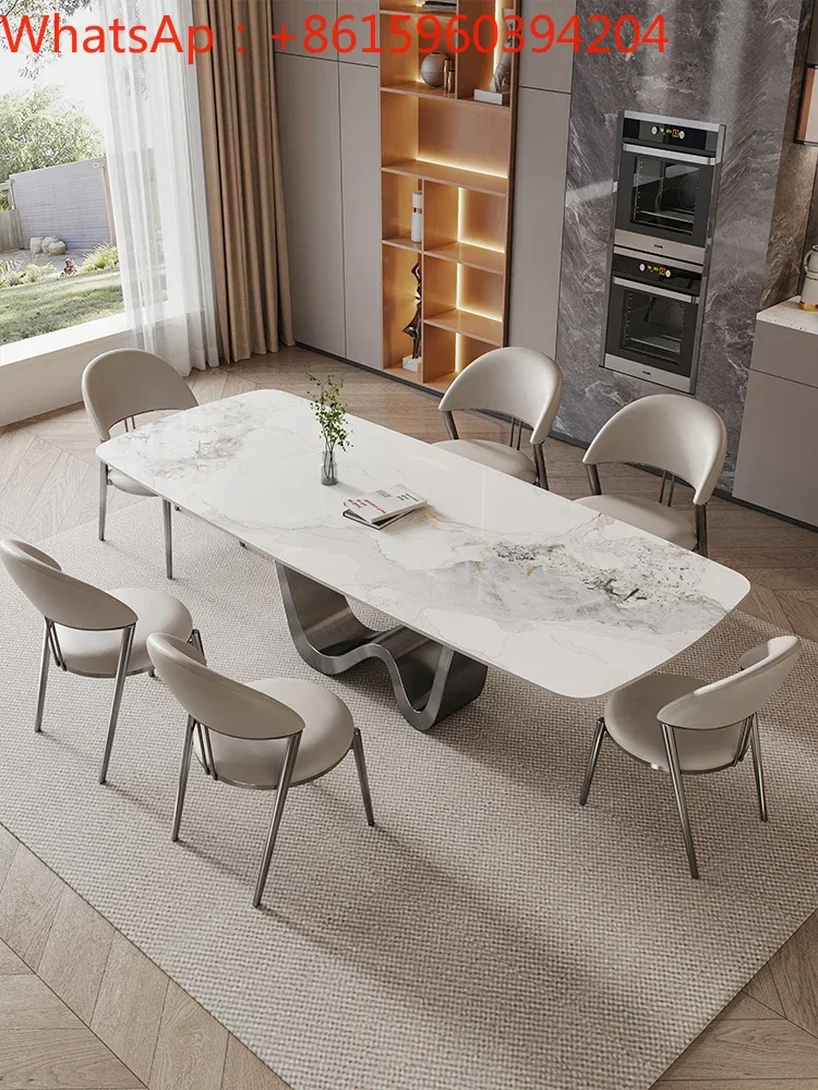 Lanwo Italian style rock plate table simple modern restaurant table small household rectangular light luxury table chair
Lanwo Italian style rock plate table simple modern restaurant table small household rectangular light luxury table chair