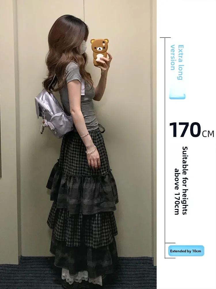 Юбка с высокой талией в клетку, пышная, женская, для ранней весны, в стиле Lazy Sle, удлиненная (75 см), с эффектом многослойности, в стиле ретро
Юбка с высокой талией в клетку, пышная, женская, для ранней весны, в стиле Lazy Sle, удлиненная (75 см), с эффектом многослойности, в стиле ретро