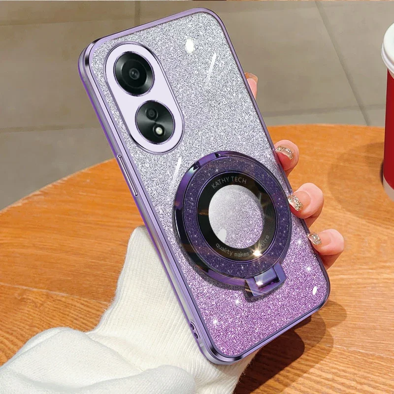 Luxury Glitter Plating Case For OPPO A17 A16 A15 A16S A5 A58 A53 A57 A78 Reno 10 11 A74 Magnetic Ring Bracket Transparent Cover
Luxury Glitter Plating Case For OPPO A17 A16 A15 A16S A5 A58 A53 A57 A78 Reno 10 11 A74 Magnetic Ring Bracket Transparent Cover