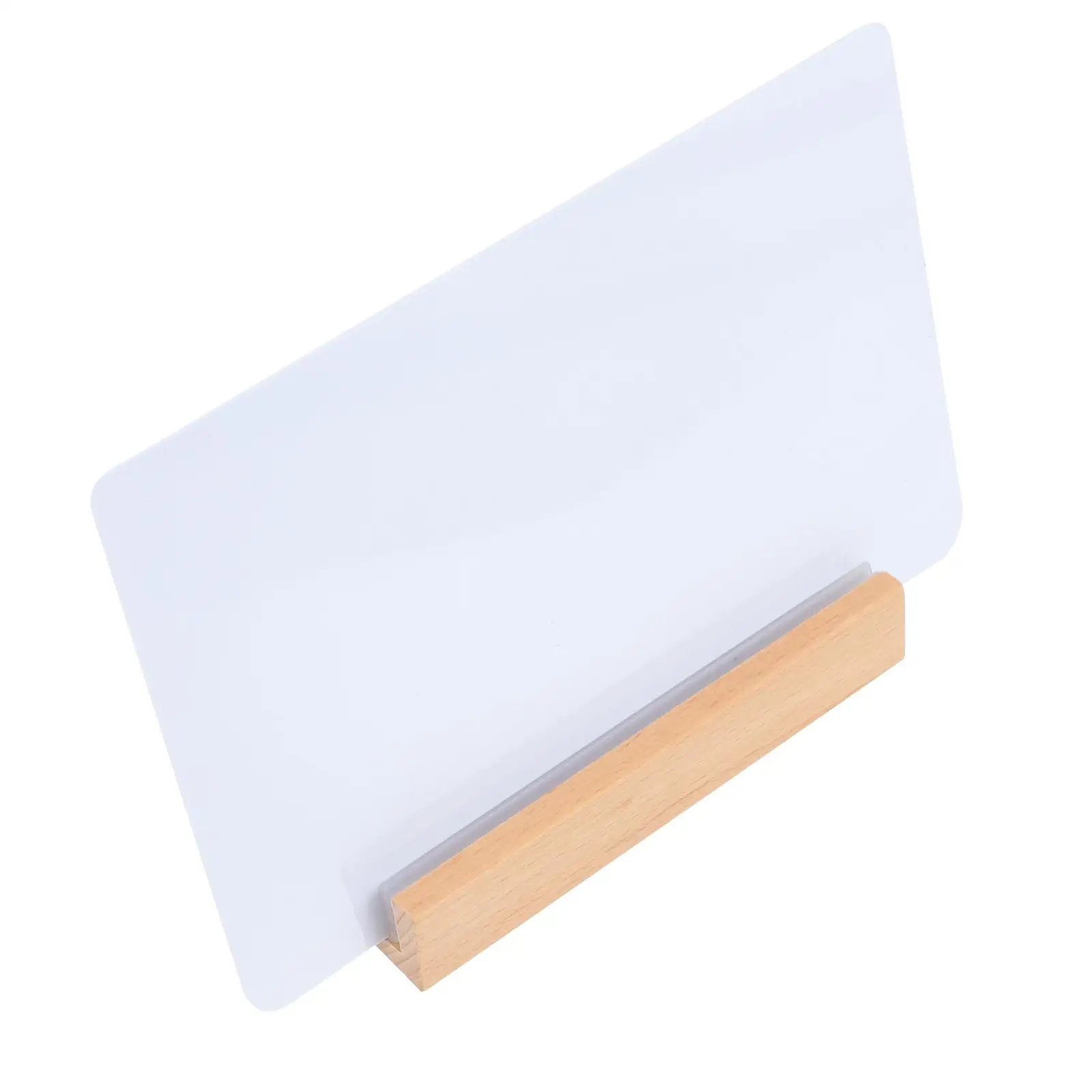 Wooden Display Board A6 White Reusable Dry Erase Chalkboard with Beech Stand for Desk Office Home Bar Notice Bulletin Memo
Wooden Display Board A6 White Reusable Dry Erase Chalkboard with Beech Stand for Desk Office Home Bar Notice Bulletin Memo