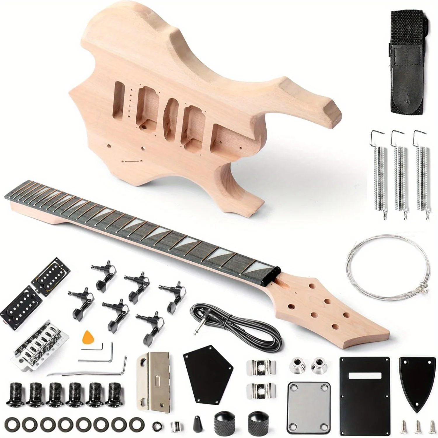 Glarry DIY Electric Guitar Kit, 6 Strings Guitar Kit with Mahogany Wood Body Maple Neck for Beginner, All Components
Glarry DIY Electric Guitar Kit, 6 Strings Guitar Kit with Mahogany Wood Body Maple Neck for Beginner, All Components