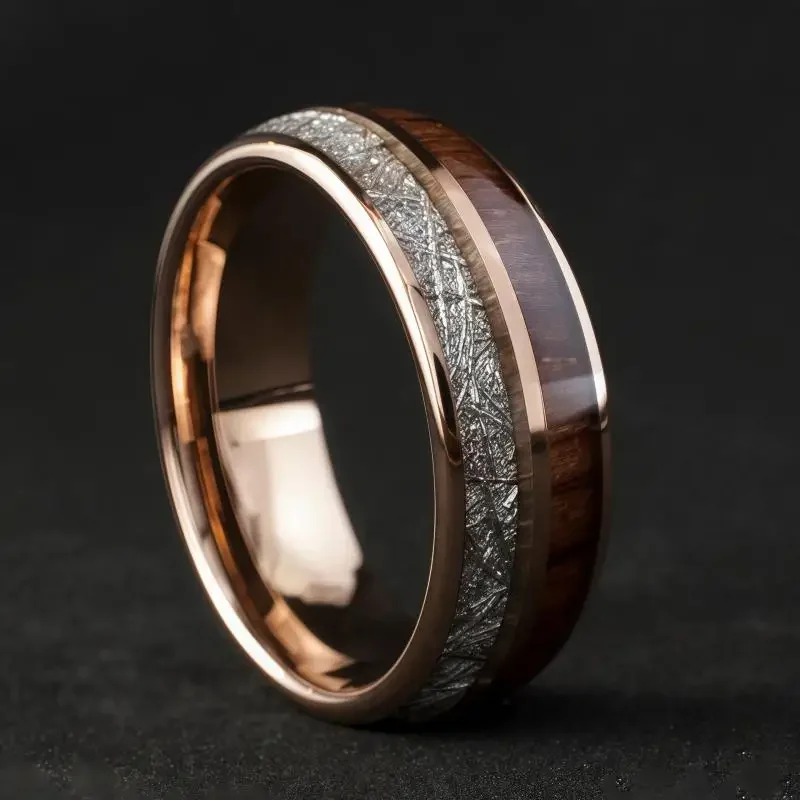 Wood Deer Antlers Inlay Dome Engagement Rings Men Stainless Steel Rings for Men Women Wedding Jewelry
Wood Deer Antlers Inlay Dome Engagement Rings Men Stainless Steel Rings for Men Women Wedding Jewelry