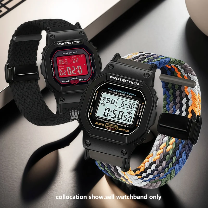 Модный спортивный нейлоновый ремешок для часов Casio G-SHOCK DW5600/GW-M5610 GW-B5600, модификация, мужской парусиновый ремешок для часов, аксессуары
Модный спортивный нейлоновый ремешок для часов Casio G-SHOCK DW5600/GW-M5610 GW-B5600, модификация, мужской парусиновый ремешок для часов, аксессуары
