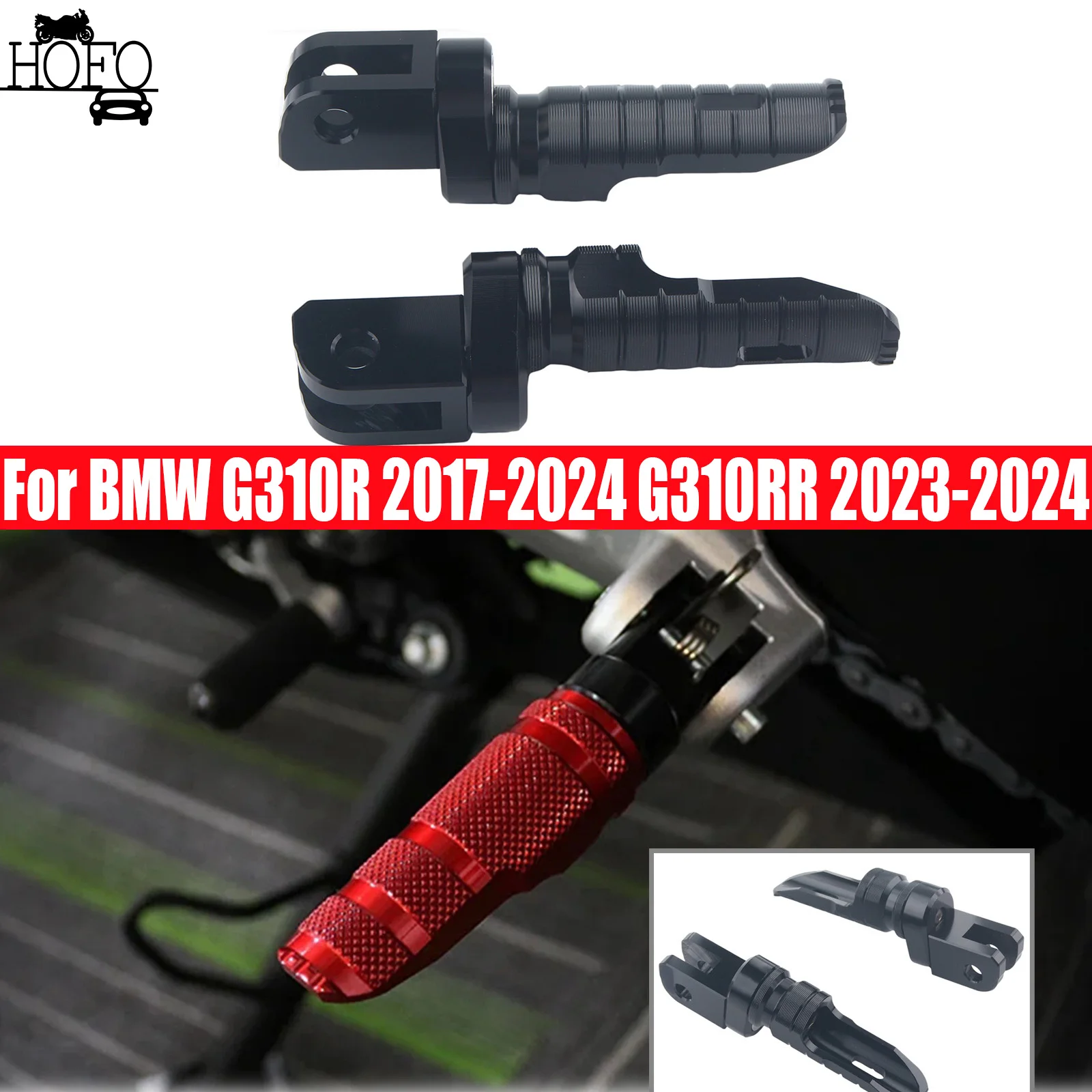 2X Front Footrests Foot Peg Fit For BMW G310R 2017-2024 G310RR 2023-2024 Factory Front Footrest Foot Pegs Pedals Black
2X Front Footrests Foot Peg Fit For BMW G310R 2017-2024 G310RR 2023-2024 Factory Front Footrest Foot Pegs Pedals Black