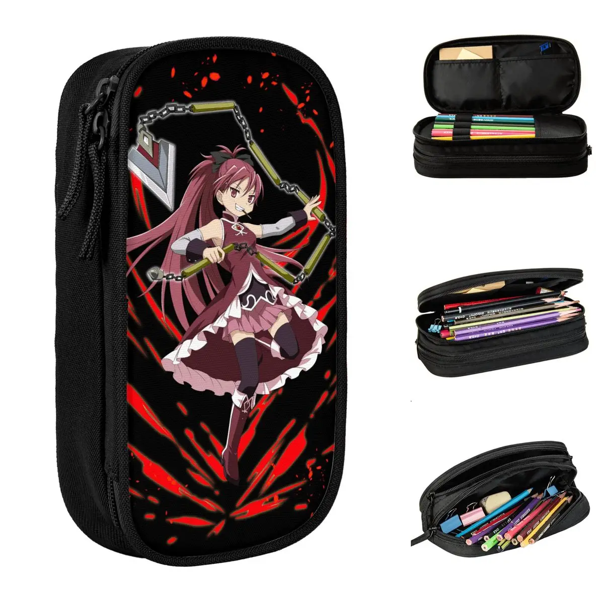Mahou Shoujo Pencil Case Cute Madoka Magica Anime Pen Holder Bag Girl Boy Big Capacity Students School Gifts Pencilcases
Mahou Shoujo Pencil Case Cute Madoka Magica Anime Pen Holder Bag Girl Boy Big Capacity Students School Gifts Pencilcases