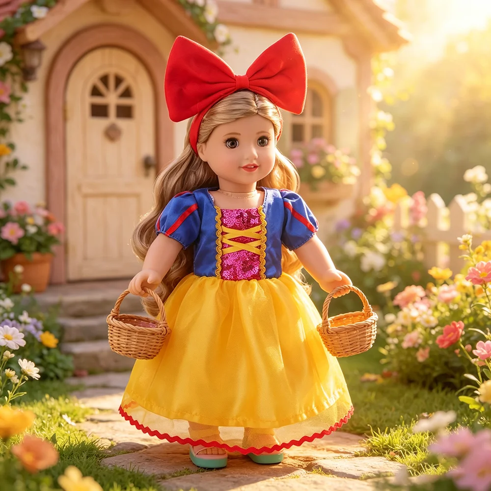 18 inch doll role-playing costume princess dress suitable for American style. Our era's 18 inch girl doll anime doll dress
18 inch doll role-playing costume princess dress suitable for American style. Our era's 18 inch girl doll anime doll dress