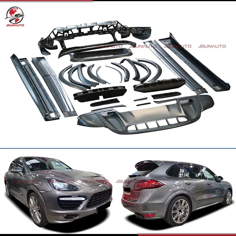 For Porsche Cayenne 958.1 Upgrade GT3 Style Unpainted Front Bumper Side Skirts Rear Diffuser Spoiler For 2011-14 Cayenne Bodykit
For Porsche Cayenne 958.1 Upgrade GT3 Style Unpainted Front Bumper Side Skirts Rear Diffuser Spoiler For 2011-14 Cayenne Bodykit