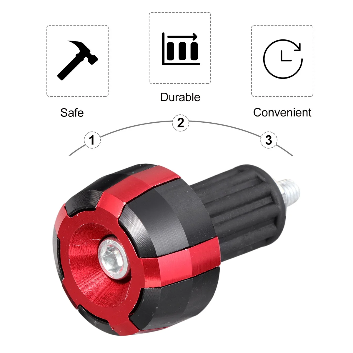 2Pcs Simple Structure Motorbike Handlebar Plug Easy Install Remove Durable Aluminum Grip Ends Balancing Terminal
2Pcs Simple Structure Motorbike Handlebar Plug Easy Install Remove Durable Aluminum Grip Ends Balancing Terminal