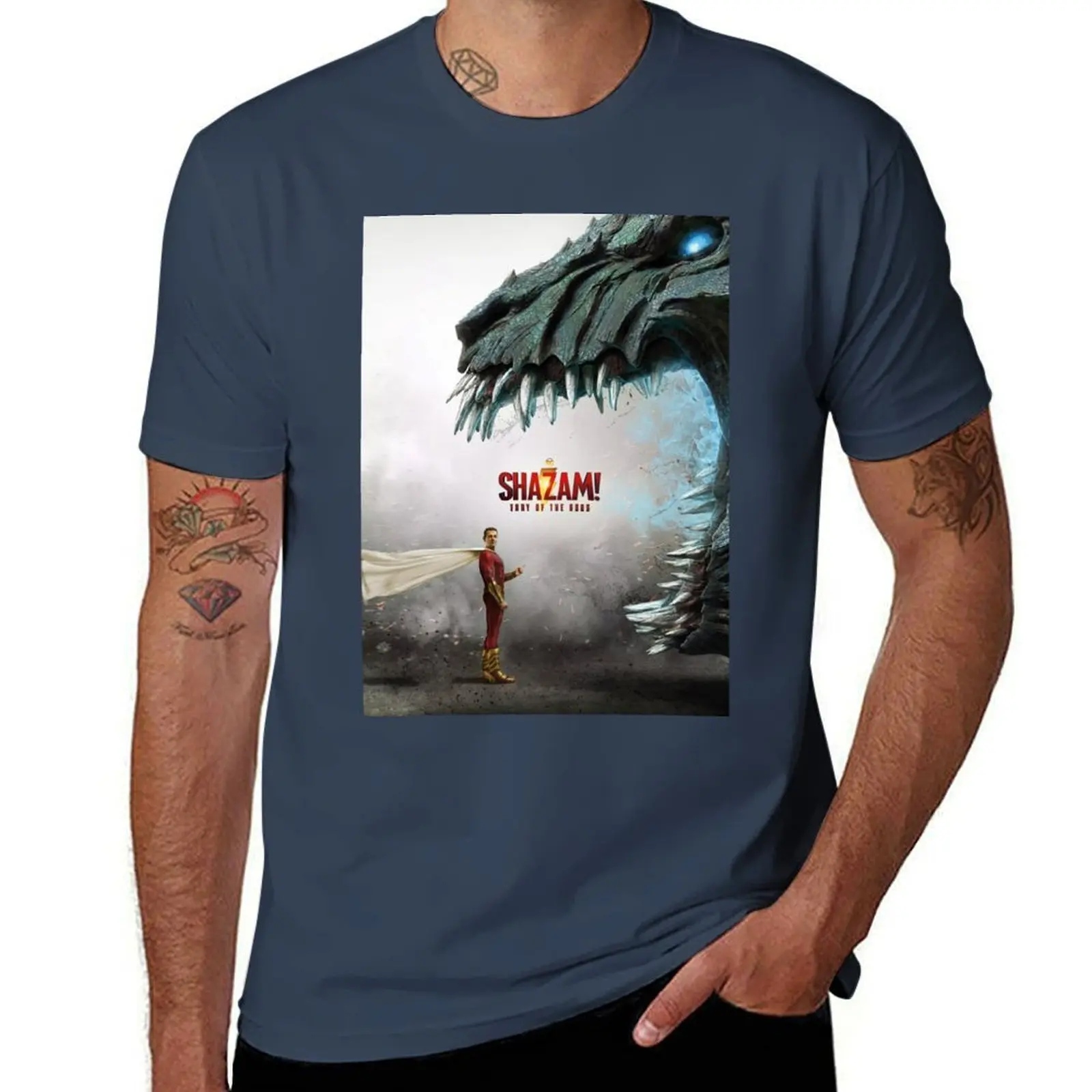 Billy batson - shazam - Shazam movie (2023) poster T-Shirt Casual Breathable Short Sleeve Top
Billy batson - shazam - Shazam movie (2023) poster T-Shirt Casual Breathable Short Sleeve Top