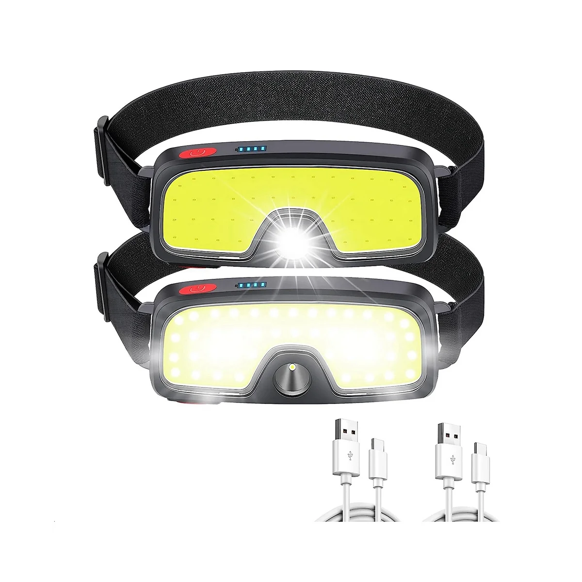 Rechargeable head light lamp,5 Lighting Modes,Waterproof Light, Suitable for Outdoor, Running, Fishing,Camping (2 Packs)
Rechargeable head light lamp,5 Lighting Modes,Waterproof Light, Suitable for Outdoor, Running, Fishing,Camping (2 Packs)