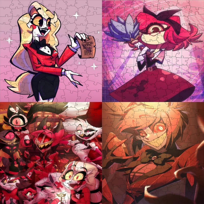 Wooden Puzzle for Hazbin Hotel Character Charlie Vaggie Alastor Niffty Anime Brain-Boosting Adult Child Desktop Jigsaw Fans Gift
Wooden Puzzle for Hazbin Hotel Character Charlie Vaggie Alastor Niffty Anime Brain-Boosting Adult Child Desktop Jigsaw Fans Gift