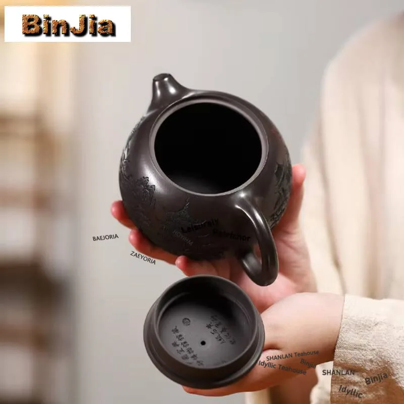 540ml Boutique Yixing Purple Clay Teapots Famous Master Handmade Xishi Pot Raw Ore Stone Yellow Mud Kettle Chinese Zisha Tea Set
540ml Boutique Yixing Purple Clay Teapots Famous Master Handmade Xishi Pot Raw Ore Stone Yellow Mud Kettle Chinese Zisha Tea Set