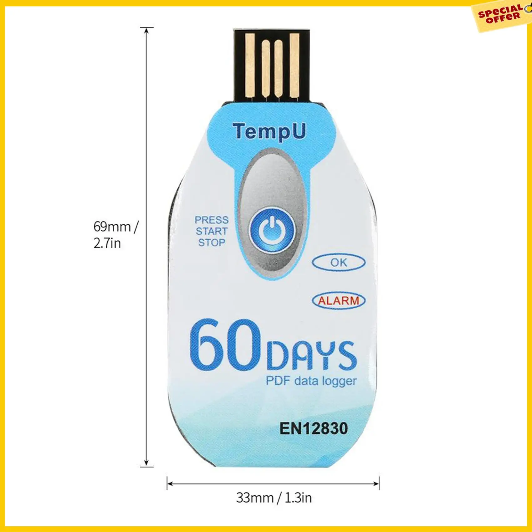 A25P USB регистратор данных о температуре PDF одноразовый регистратор температуры холодной цепи 60 дней водонепроницаемый 10000 точек для медицины
A25P USB регистратор данных о температуре PDF одноразовый регистратор температуры холодной цепи 60 дней водонепроницаемый 10000 точек для медицины