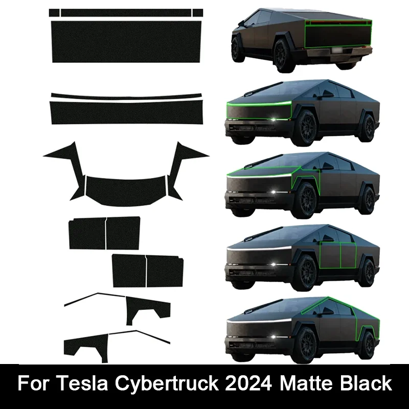 Anti Rusting Car Body Matte Black Film For Tesla Cybertruck 2024 Car Sticker Paint Protection Film Clear Bra PPF PreCut
Anti Rusting Car Body Matte Black Film For Tesla Cybertruck 2024 Car Sticker Paint Protection Film Clear Bra PPF PreCut