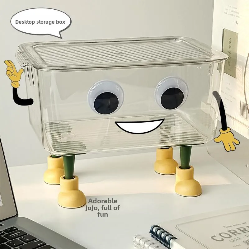 Cute Transparent Desktop Organizer Box Student Stationery Miscellaneous Items Dormitory Sorting Box Shelf Long Rectangle PET
Cute Transparent Desktop Organizer Box Student Stationery Miscellaneous Items Dormitory Sorting Box Shelf Long Rectangle PET