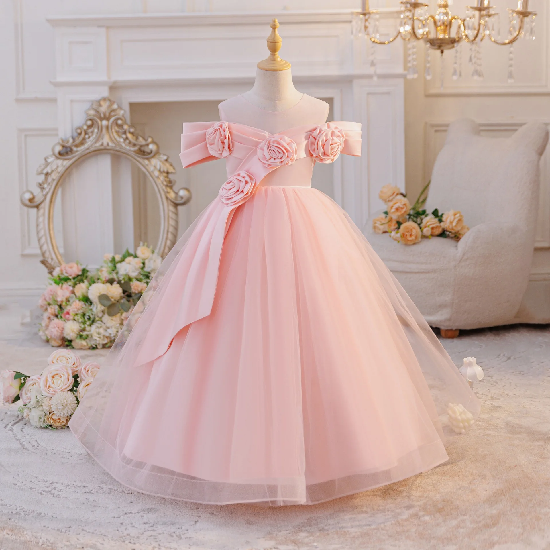 HETISO Children's Elegant Wedding Performance Dress Pageant Flower Kids Birthday Ball Gown Girls Formal Party Costume
HETISO Children's Elegant Wedding Performance Dress Pageant Flower Kids Birthday Ball Gown Girls Formal Party Costume