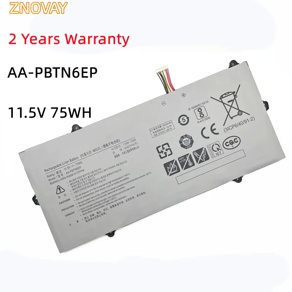 ZNOVAY AA-PBTN6EP 75WH Laptop Battery For Samsung 900X5T-X01 900X5T-X02 900X5T-X05 900X5T-X78L Notebook 9 2018 NP900X5T Series
ZNOVAY AA-PBTN6EP 75WH Laptop Battery For Samsung 900X5T-X01 900X5T-X02 900X5T-X05 900X5T-X78L Notebook 9 2018 NP900X5T Series