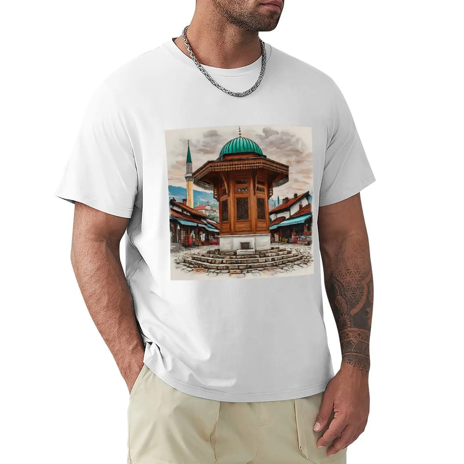 Sarajevo's Baarija: Old Town Charm Preserved T-shirt for a boy funnys customs Men's clothing
Sarajevo's Baarija: Old Town Charm Preserved T-shirt for a boy funnys customs Men's clothing