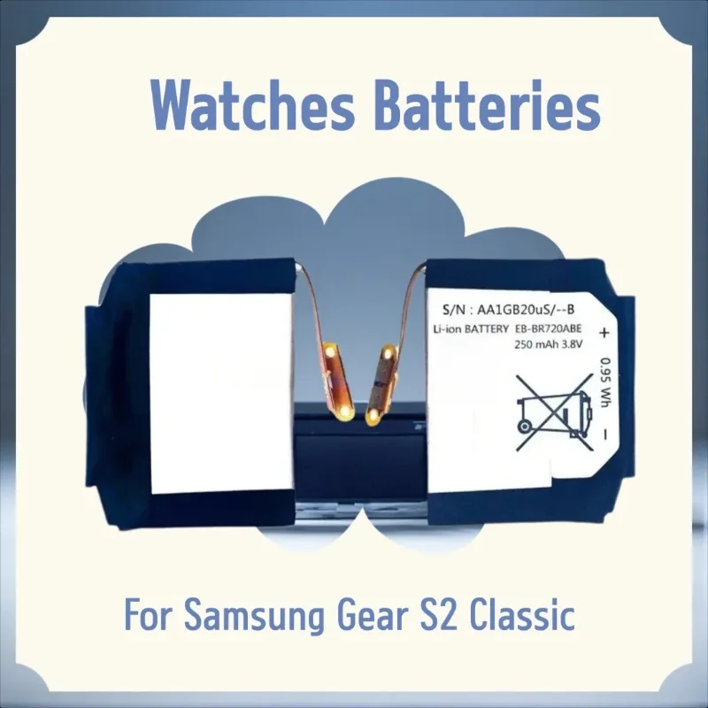 EB-BR720ABE 3.8V 250mAH Watches Batteries for Samsung Gear S2 Classic
EB-BR720ABE 3.8V 250mAH Watches Batteries for Samsung Gear S2 Classic