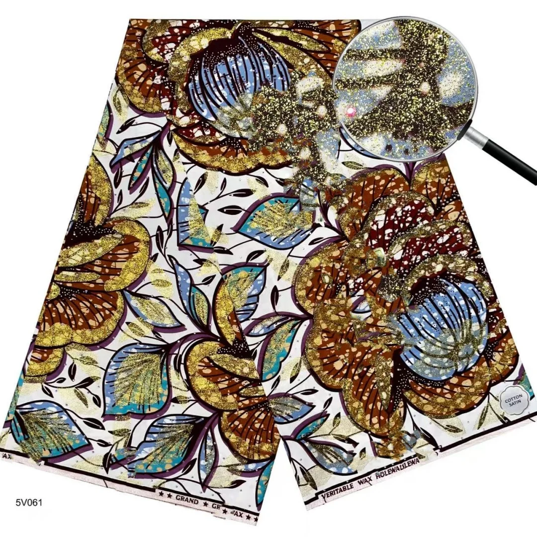 2025 Новый стиль, нигерийский камень, золотистая ткань с восковым принтом, высококачественная ткань с африканским восковым принтом для пэчворка, одежды и рукоделия, T11
2025 Новый стиль, нигерийский камень, золотистая ткань с восковым принтом, высококачественная ткань с африканским восковым принтом для пэчворка, одежды и рукоделия, T11