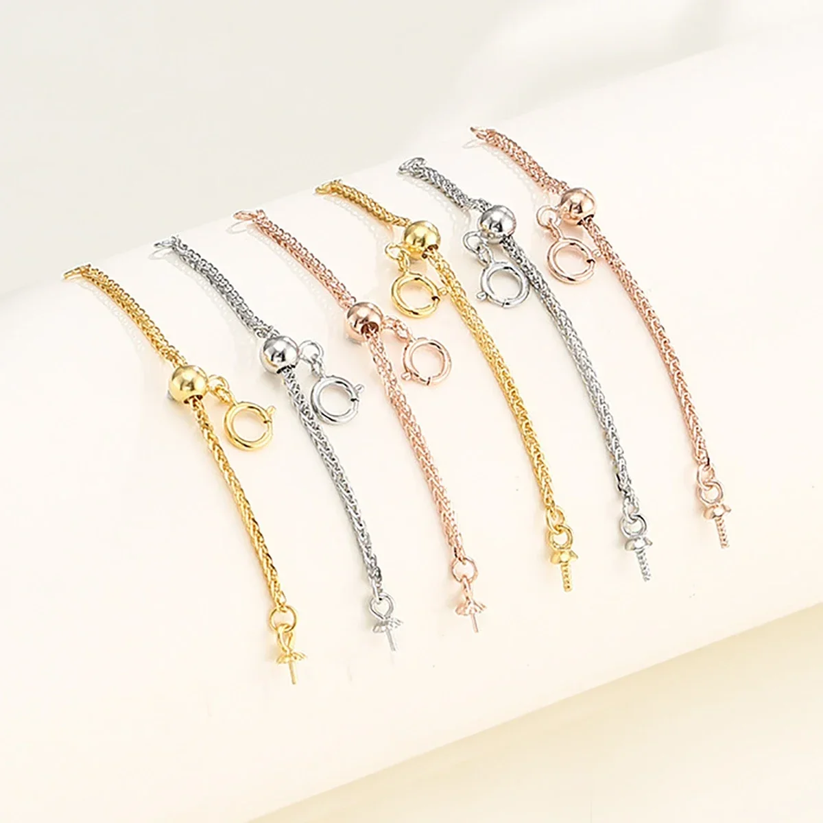 925 Sterling Silver Adjustable Necklace Bracelet Chain Extender With 3mm Flower Cup Connector For Pearl Jewelry Making
925 Sterling Silver Adjustable Necklace Bracelet Chain Extender With 3mm Flower Cup Connector For Pearl Jewelry Making