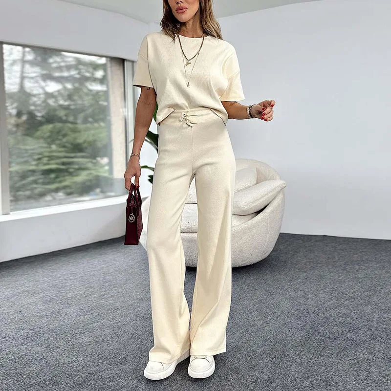 Spot 2024 summer suit women's short-sleeved trousers fashionable women's casual women's two-piece set
Spot 2024 summer suit women's short-sleeved trousers fashionable women's casual women's two-piece set