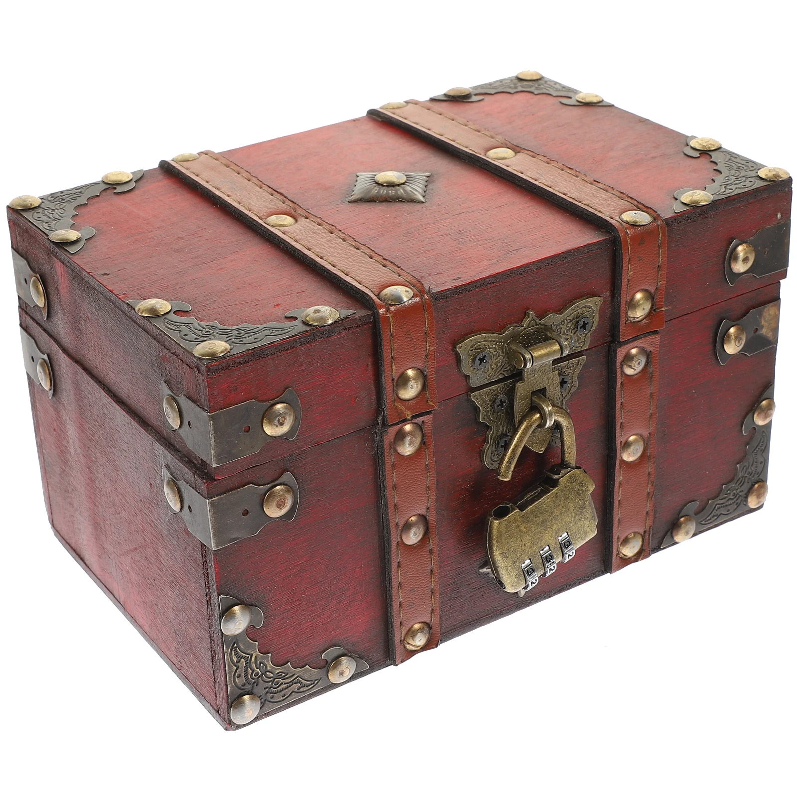 Wooden Jewelry Box Vintage Red Small Storage Case Lock for Rings Necklaces Earrings Bracelets Dust Proof Scratch Resistant Retro
Wooden Jewelry Box Vintage Red Small Storage Case Lock for Rings Necklaces Earrings Bracelets Dust Proof Scratch Resistant Retro