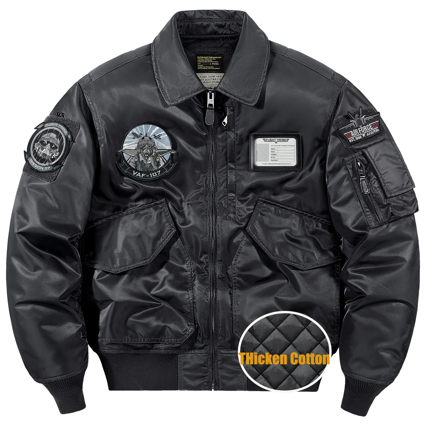 2026 New High-Quality Fashion Men's Thickened Cotton Pad Loose Baseball Collar Coat Autumn Winter Flight Jacket Badge Outerwear
2026 New High-Quality Fashion Men's Thickened Cotton Pad Loose Baseball Collar Coat Autumn Winter Flight Jacket Badge Outerwear