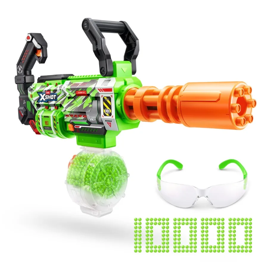 Hyper Gel Glow Motorized Gatling Blaster 10 000 Pellets Outdoor Blaster by ZURU for Ages 14+
Hyper Gel Glow Motorized Gatling Blaster 10 000 Pellets Outdoor Blaster by ZURU for Ages 14+
