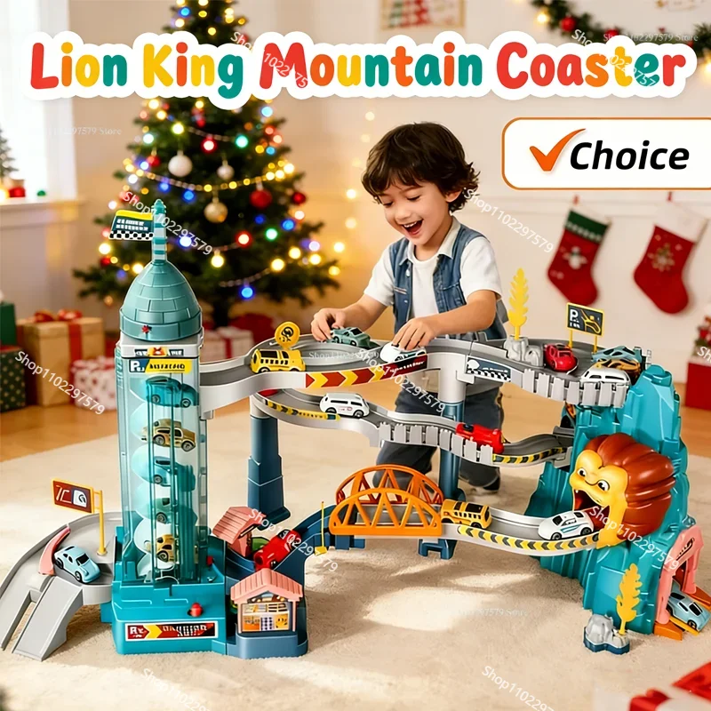 NEW Lion Theme Car Track For Children With 4 Cars Diecasts Holiday Gifts Birthday Kids Educational Educational Race Toy Rail Car
NEW Lion Theme Car Track For Children With 4 Cars Diecasts Holiday Gifts Birthday Kids Educational Educational Race Toy Rail Car