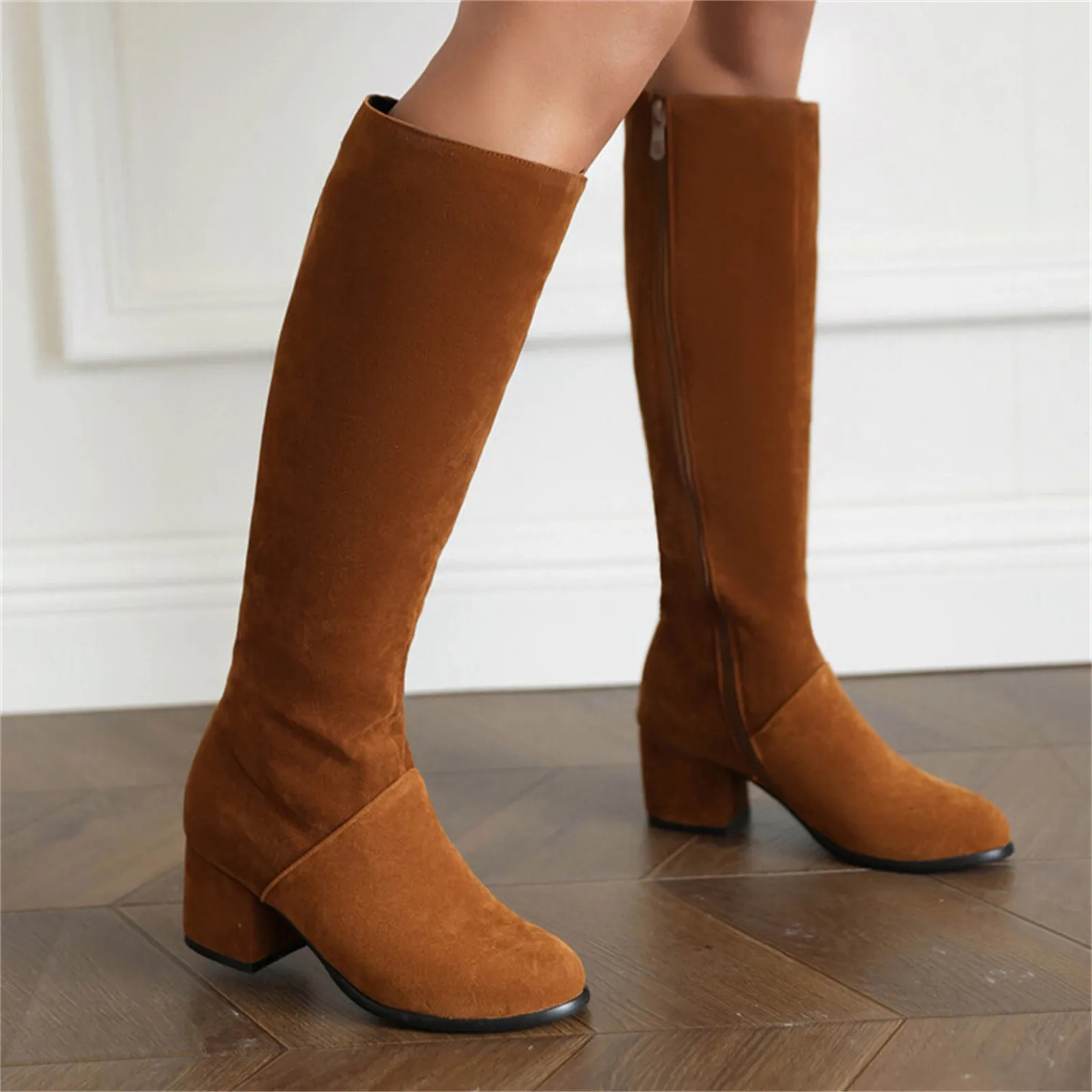 Suede Boots For Women Knee High Flat Ladies Fashion Solid Color Chunky High Heel Side Zipper Long Boot Socks Women Knee High
Suede Boots For Women Knee High Flat Ladies Fashion Solid Color Chunky High Heel Side Zipper Long Boot Socks Women Knee High