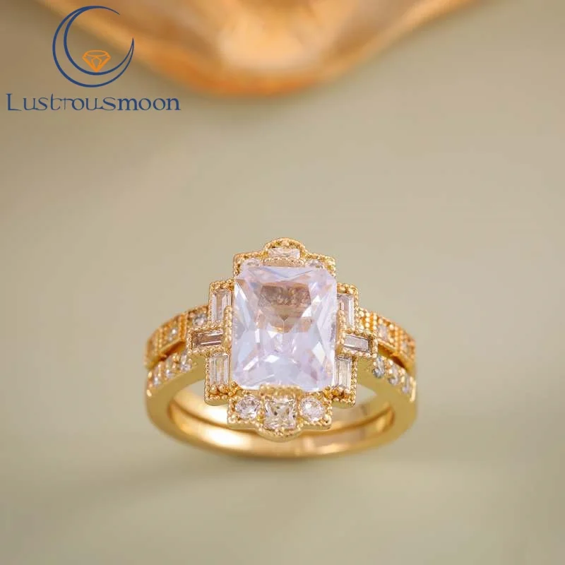 Classic Design Rings Vintage Style for Women Exquisite Lab Created Gemstone Inlay CZ Stone Engagement Ring Wedding Jewelry Gift
Classic Design Rings Vintage Style for Women Exquisite Lab Created Gemstone Inlay CZ Stone Engagement Ring Wedding Jewelry Gift