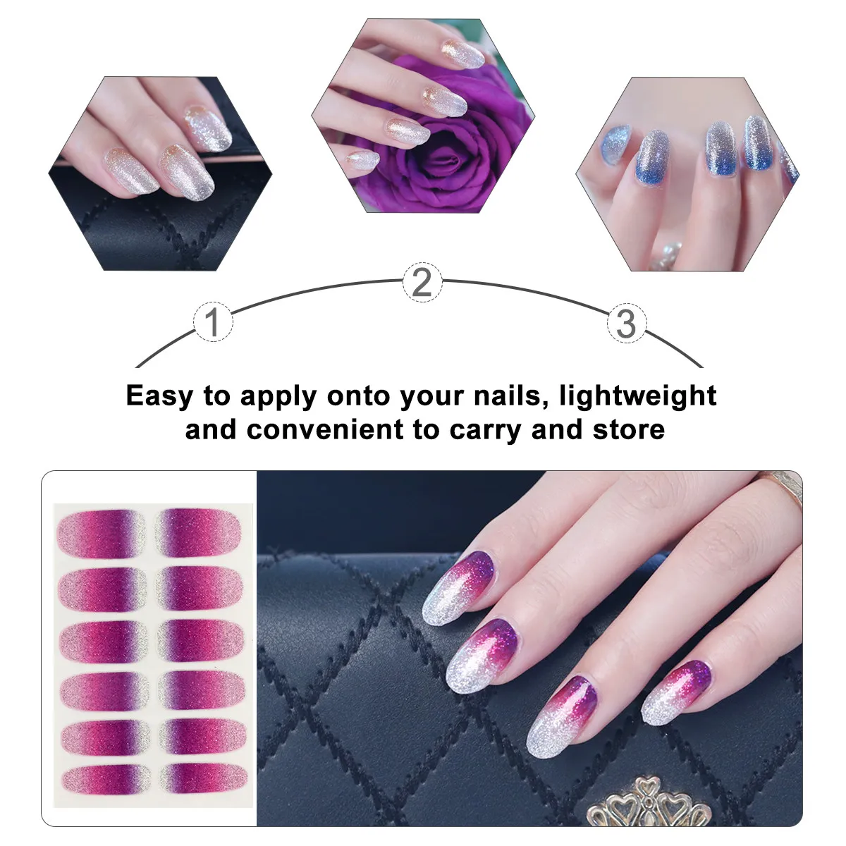 10 Sheets PVC PE Nail Art Stickers 3D Waterproof Decorations Full Cover White Nail Strips Salon Home Use Lightweight Easy Apply
10 Sheets PVC PE Nail Art Stickers 3D Waterproof Decorations Full Cover White Nail Strips Salon Home Use Lightweight Easy Apply