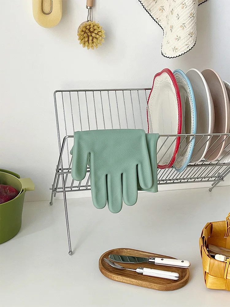 Mooney kitchen dishwashing silicone gloves durable household cleaning gloves household multifunctional dishes short
Mooney kitchen dishwashing silicone gloves durable household cleaning gloves household multifunctional dishes short